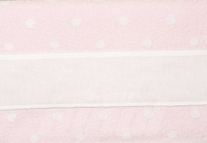 Handtuch rosa mit weien Punkten
