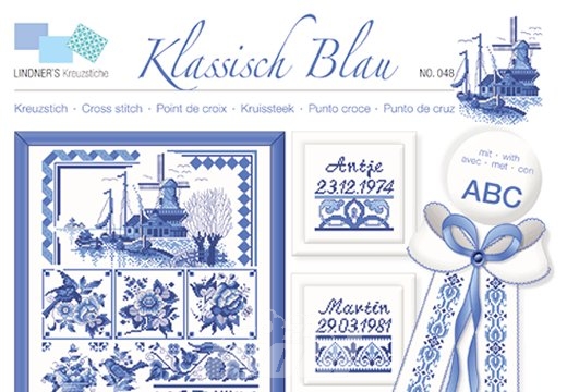 Lindner´s Kreuzstich Nr 48 Klassisch Blau