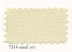Hardangerstoff sand 1 m x 0,32 m
