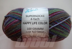 Sockenwolle: Supersocke Happy Live - color 3054